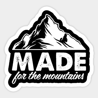 Mountains and adventure Sticker